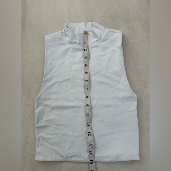 Aritzia Babaton Countour mockneck Tank White Size XS - Picture 5 of 5